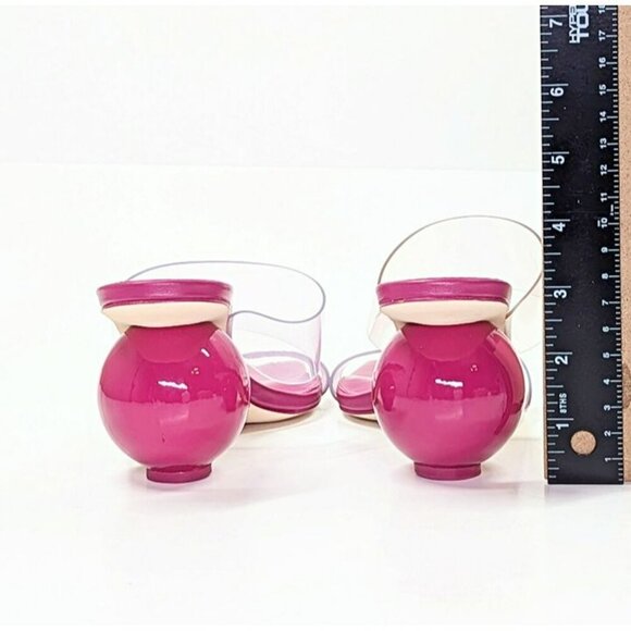 Cult Gaia Women's Nhu Round Heel Square Toe Sandals Bloom Size 37.5 (MSRP $458) - Picture 10 of 12